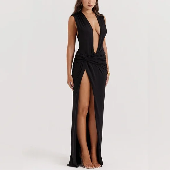 House of CB Larelle plunge dress - Picture 6 of 6